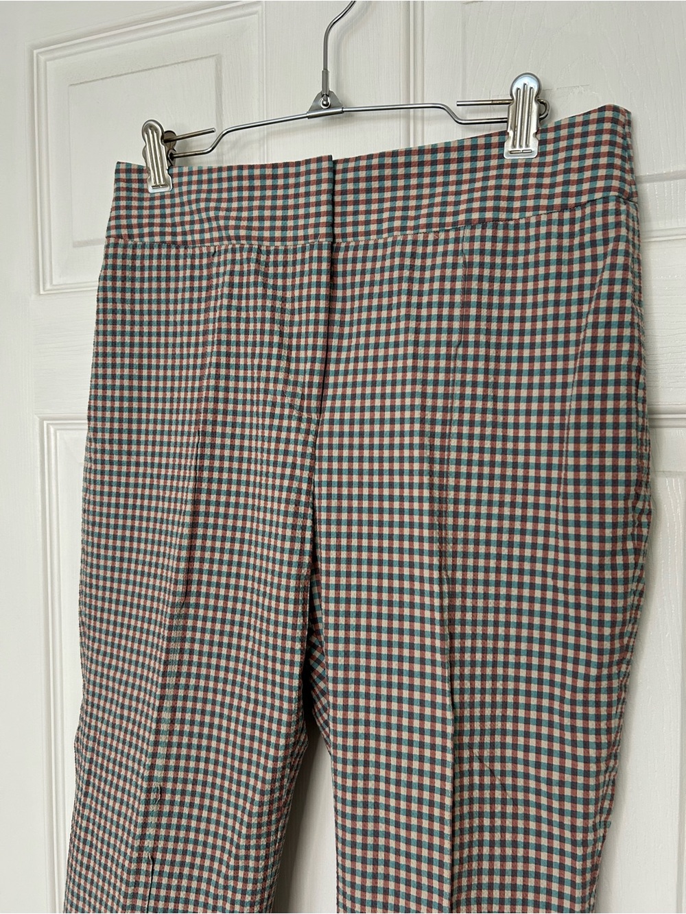 Veronica Beard Dhara Capri Pant Gingham - Picture 5 of 13